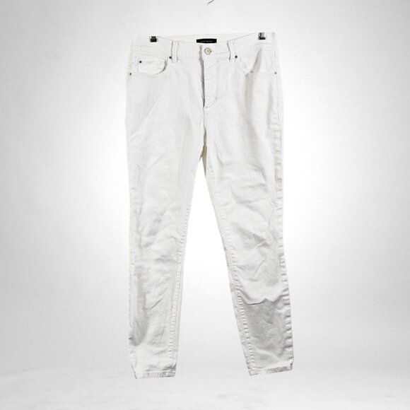Loft Size 27 Women's Jeans Modern Skinny White 5-Pocket - Picture 10 of 11